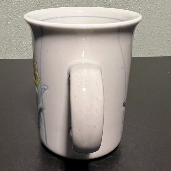 Vintage OTAGIRI Embossed Textured Daffodils Floral Ceramic Cup Mug - Picture 9 of 14